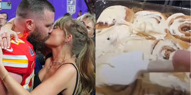 a man and woman kissing