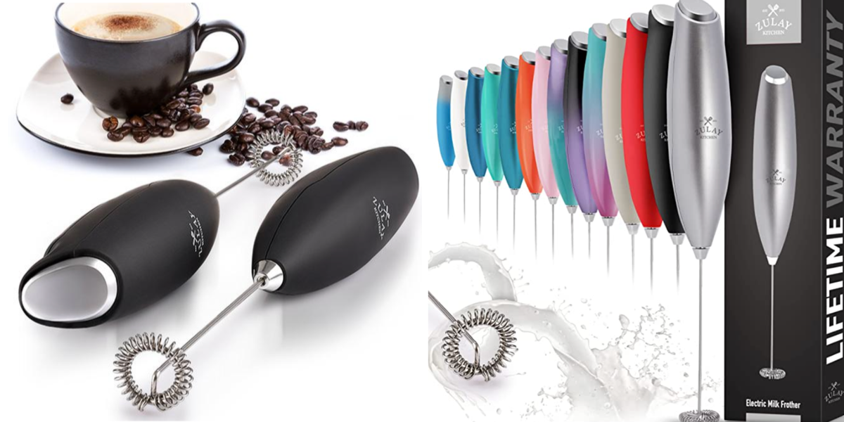  Zulay Powerful Milk Frother for Coffee - Coffee