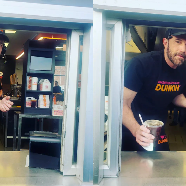Ben Affleck Spotted Working At A Dunkin' Drive-Thru