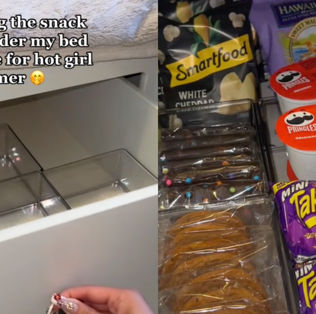 Woman puts together amazing snack drawer under her bed… but everyone's  saying the same thing