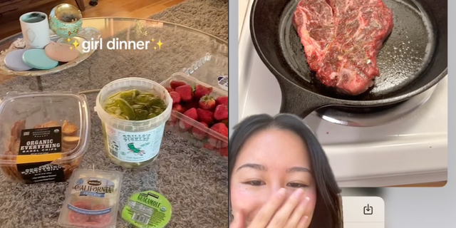 girl dinnner tiktok