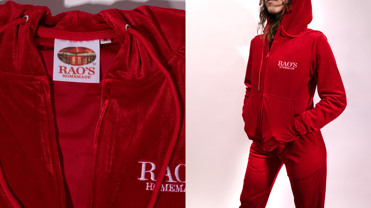 Rao's Homemade Is Releasing A Velour Tracksuit