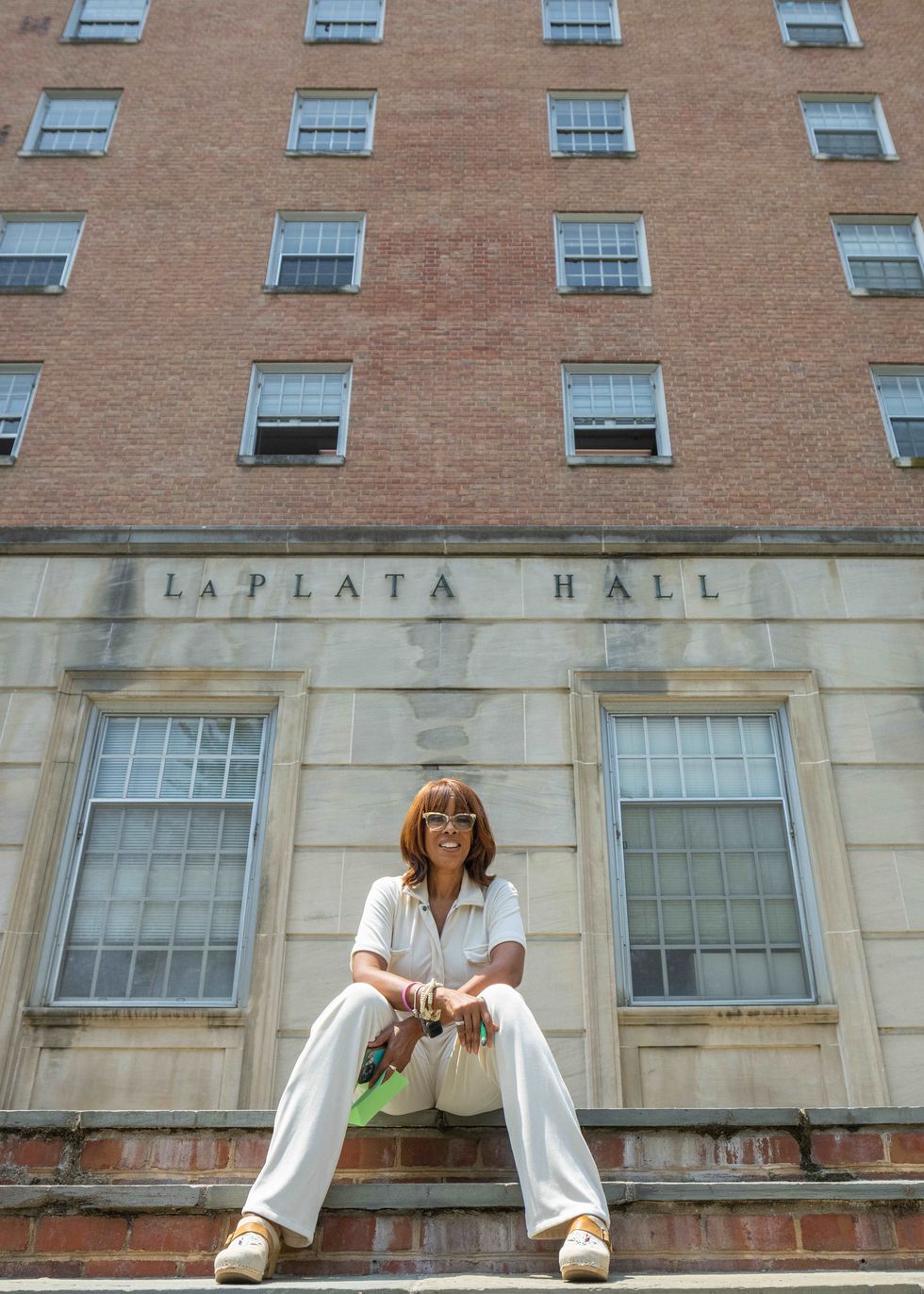 gayle king pre commencement tours, interviews and activities on campus prior to the main ceremony