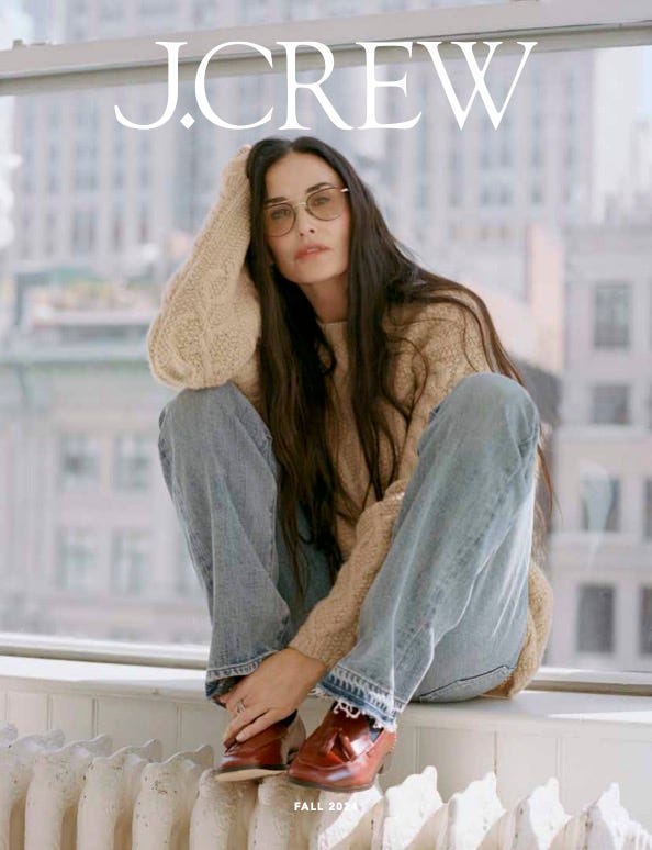 fashion editorial showcasing a model in casual attire
