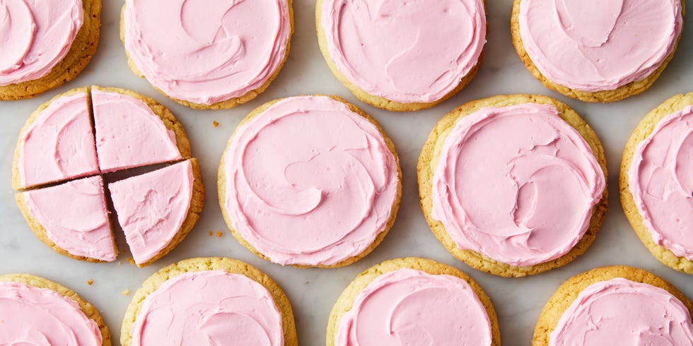 copycat crumbl sugar cookie frosted pink