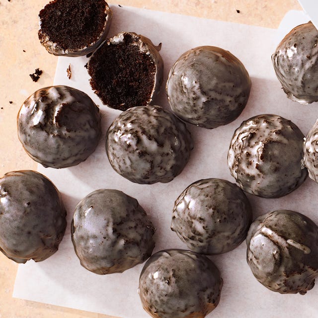 Copycat Dunkin' Chocolate Munchkins copycat dunkin' glazed chocolate munchkins