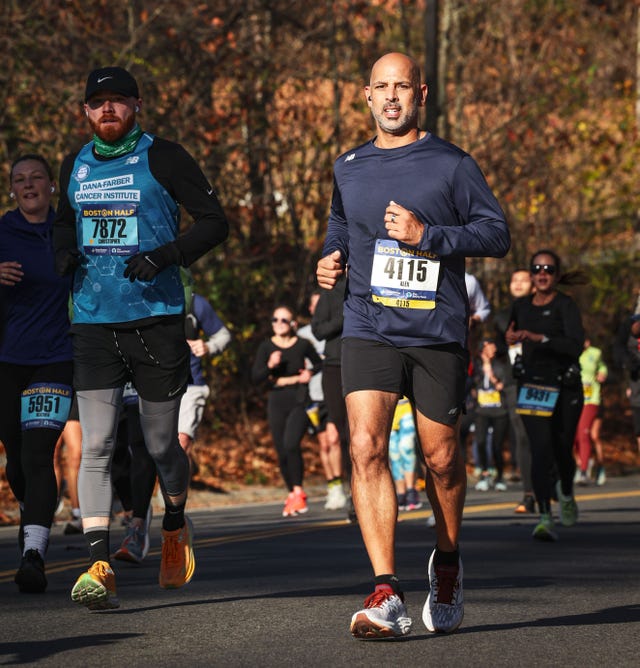 runners participating in a half marathon event