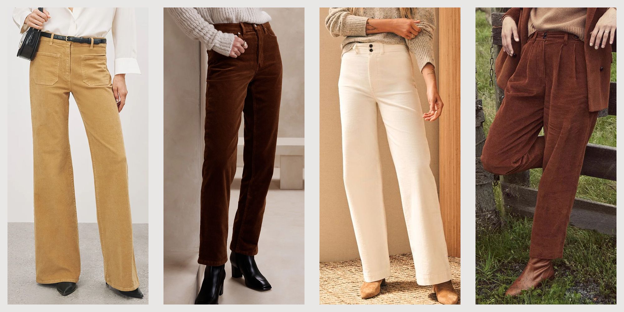 M&S The Sienna High Waist STRAIGHT Leg CORD Corduroy Trousers Jeans_Various  | eBay
