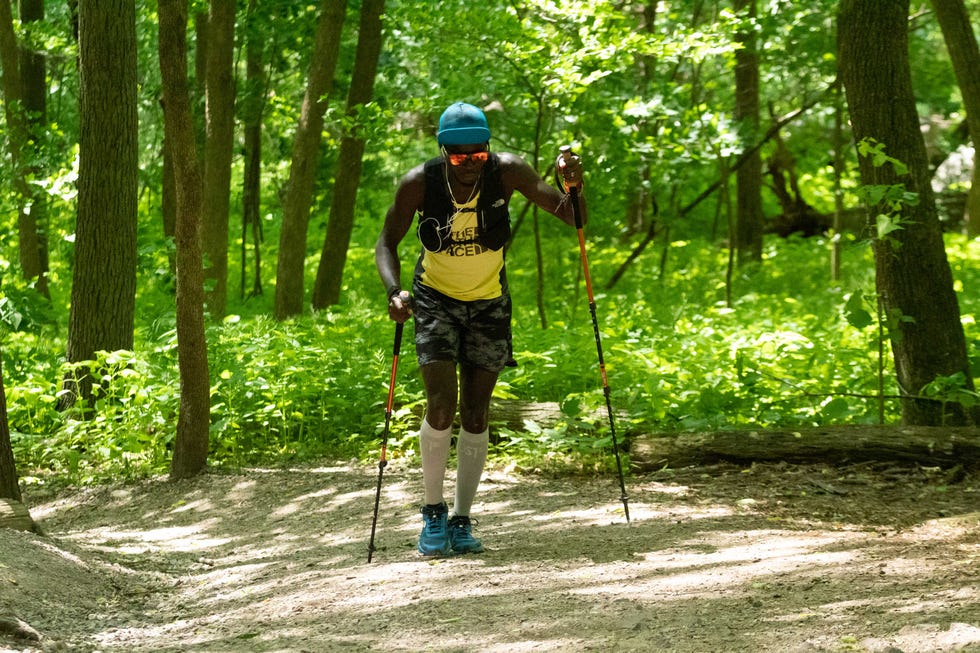 coree woltering on the ice age trail fkt in june 2020