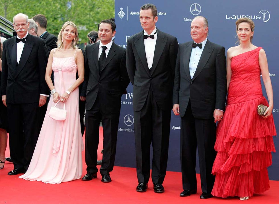 corinna, iñaki urdangarin, rey juan carlos, infanta cristina en los premios laureus
