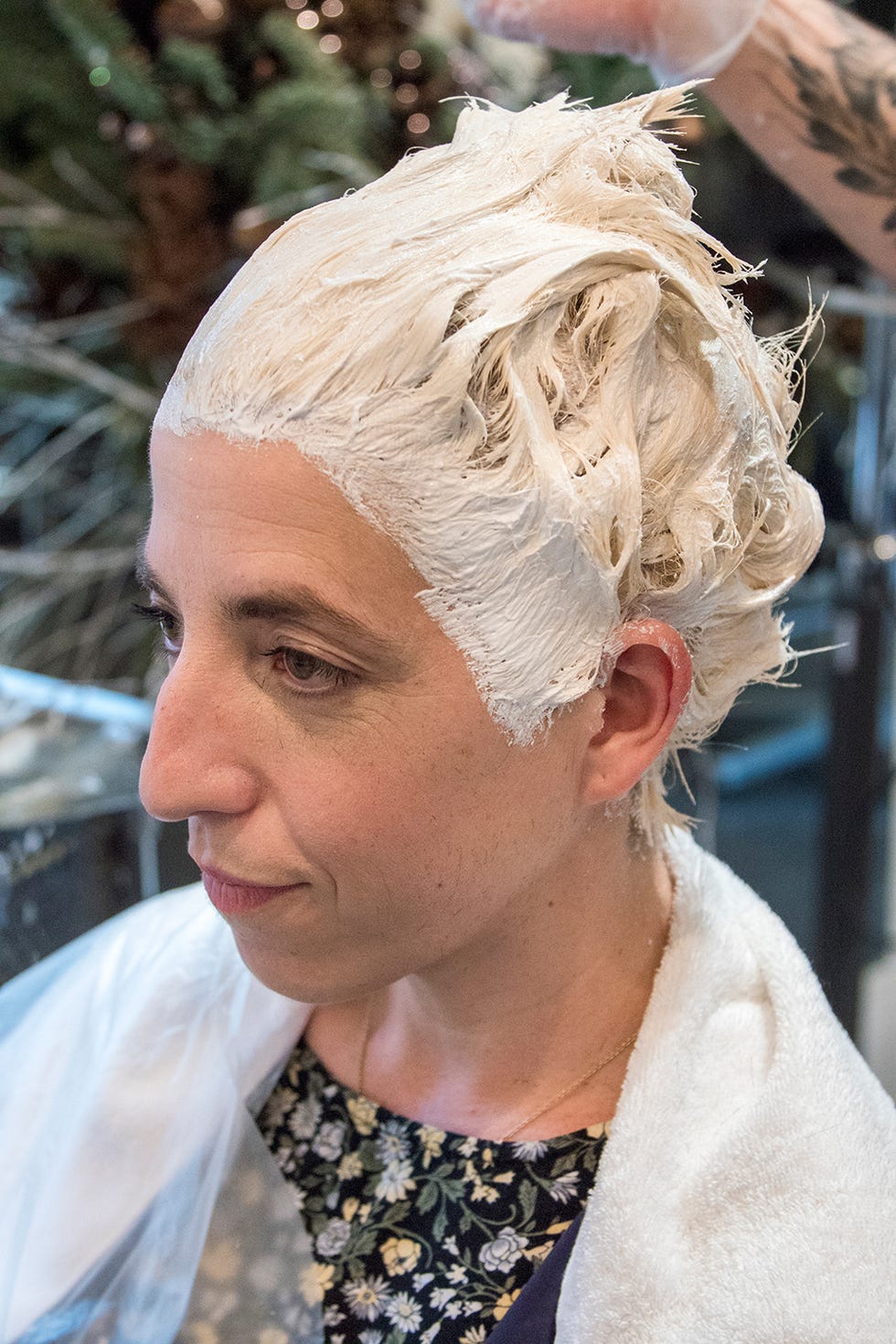 Platinum blonde hair transformation