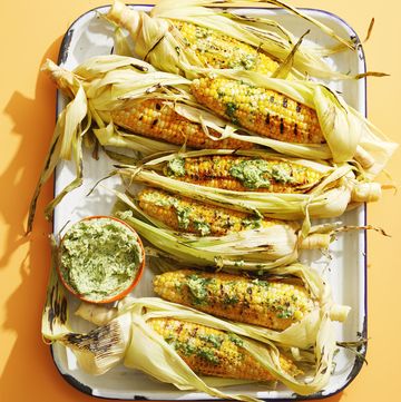 grilled corn with herb butter