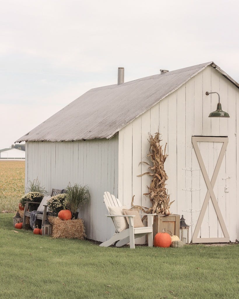 corn stalk decor ideas barn