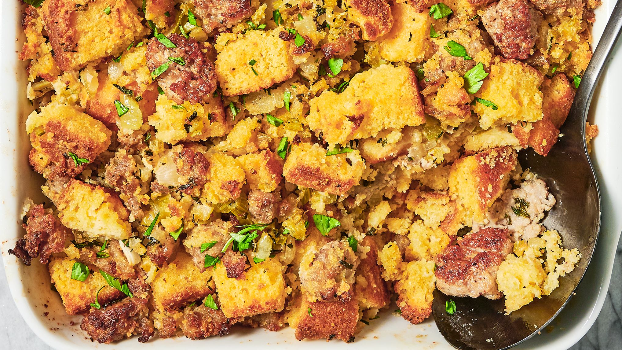 Best Cornbread and Sausage Stuffing Recipe - How to Make Stuffing