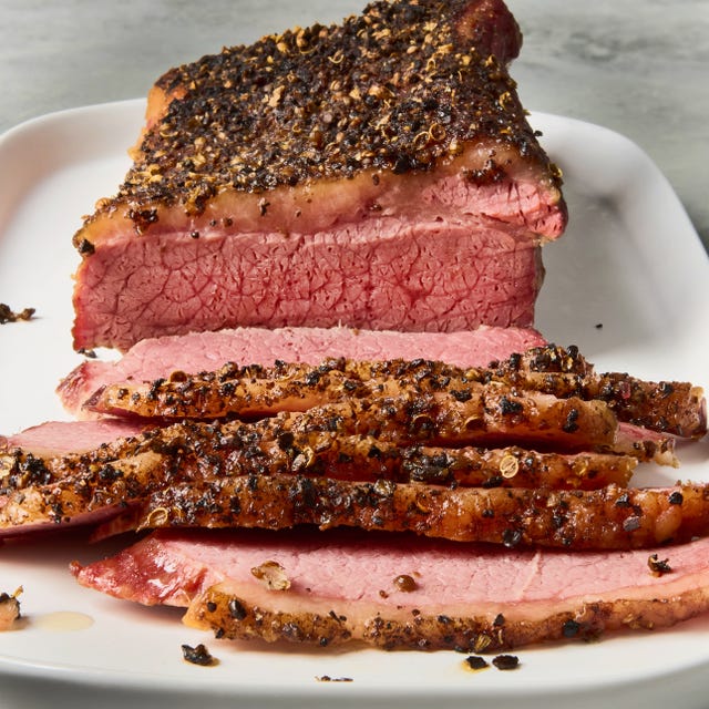 sliced corned beef brisket