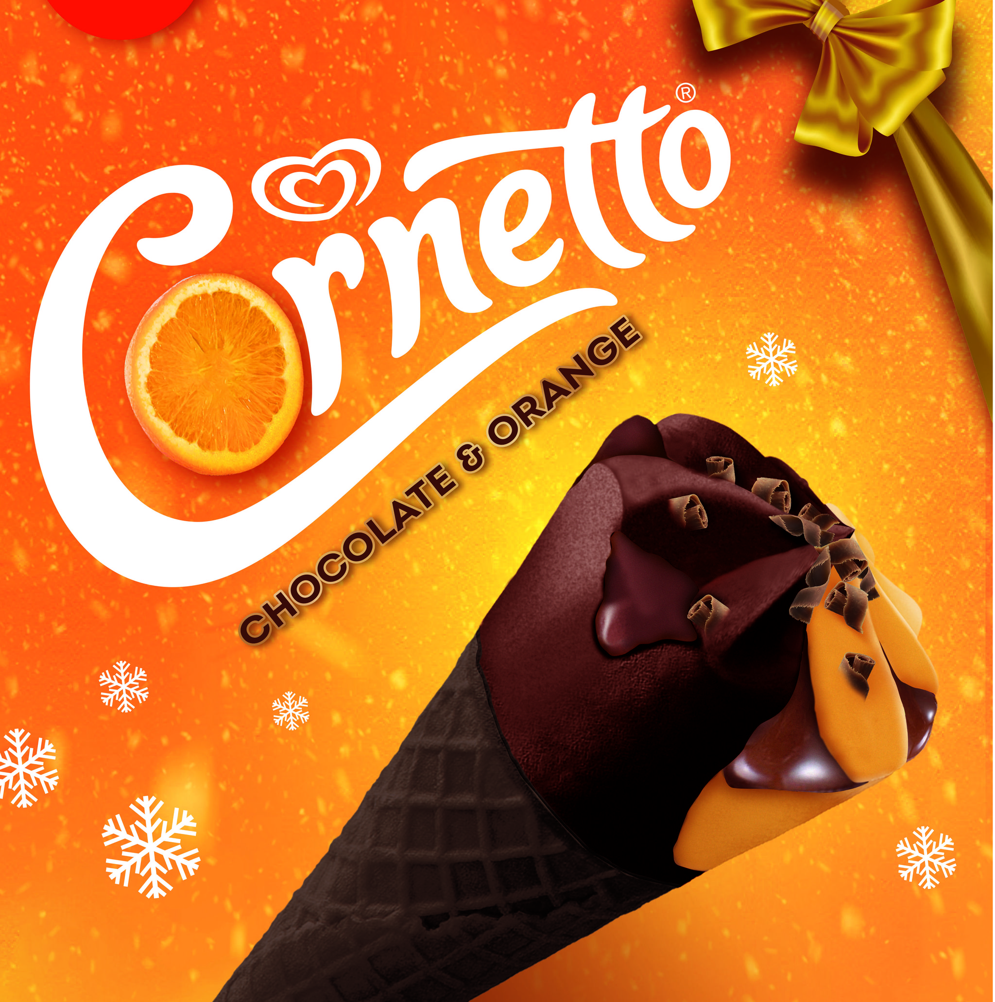 chocolate and orange cornetto