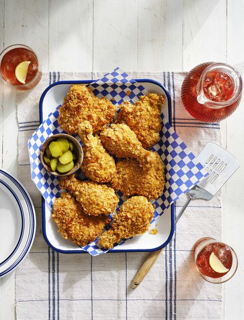 cornflake crusted baked chicken with pickles