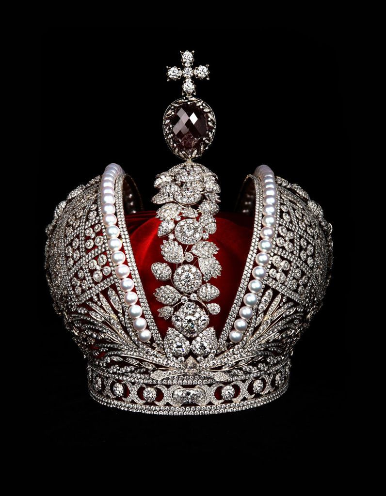 corona imperiale russa del 1762 the imperial crown of catherine ii the great found in the collection of state hermitage, st petersburg photo by fine art imagesheritage imagesgetty images