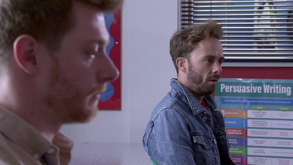 daniel osbourne and david platt in coronation street