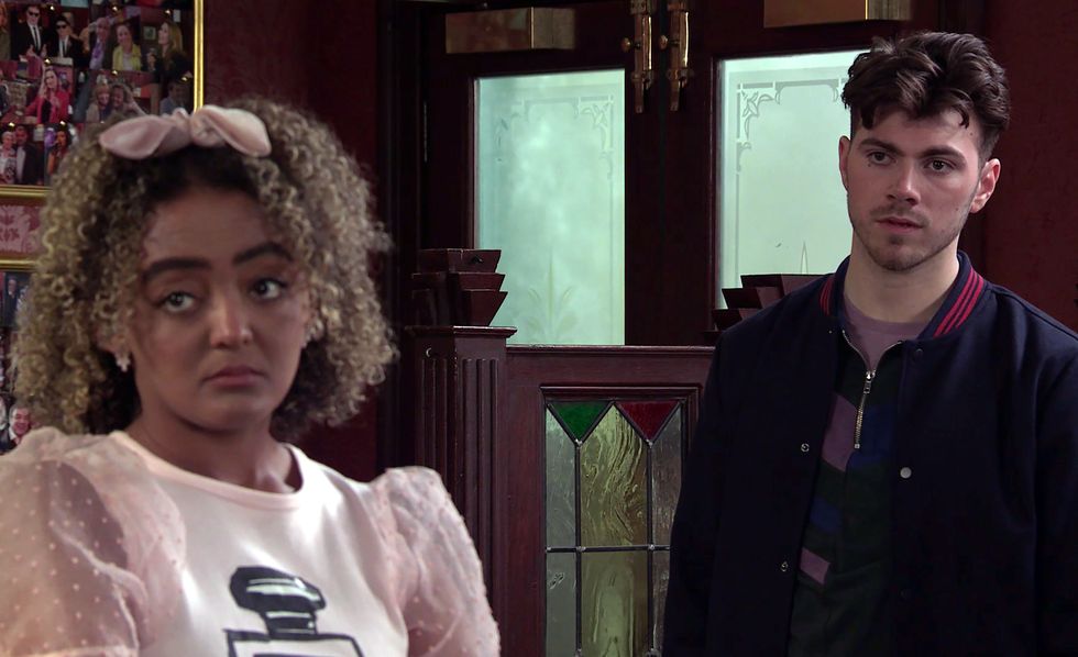 emma brooker and curtis in coronation street