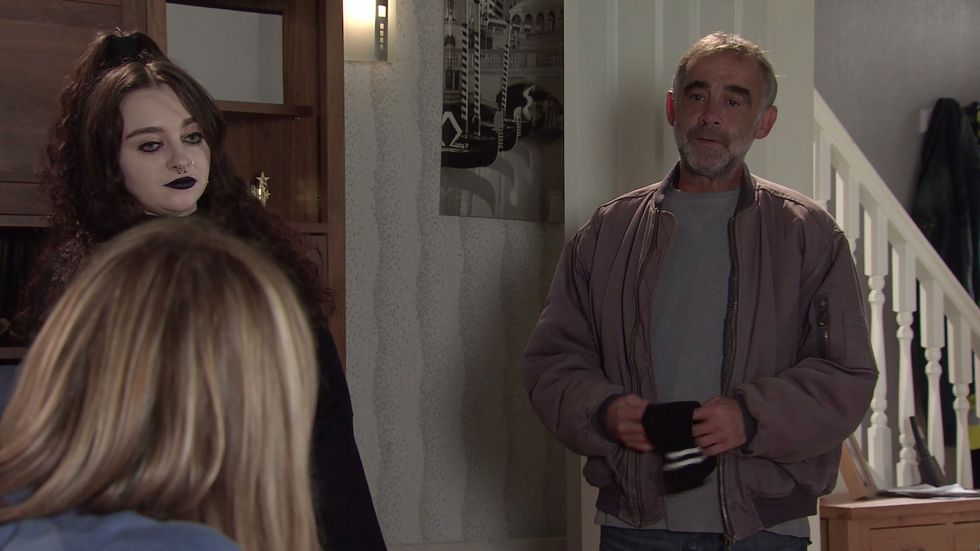 abi franklin, nina lucas and kevin webster in coronation street