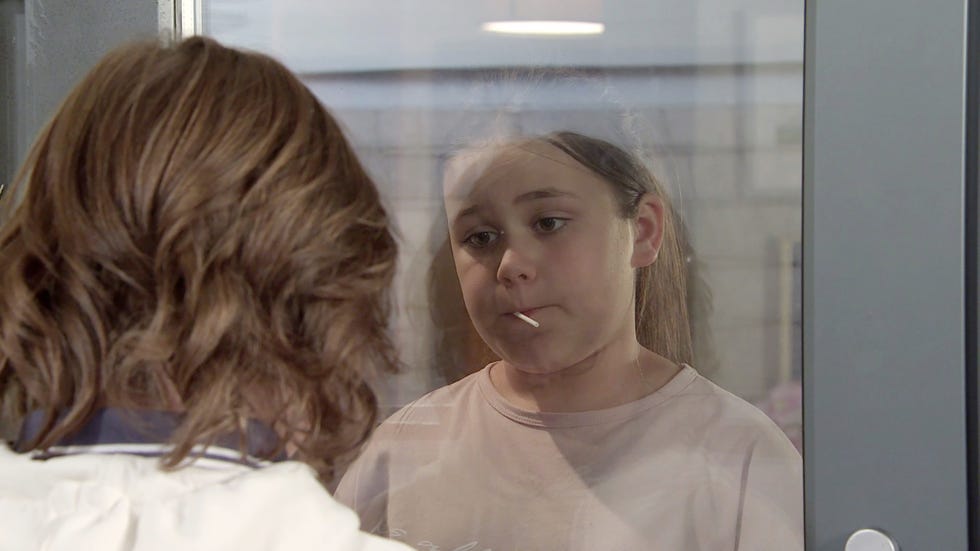 sam blakeman and lily platt in coronation street