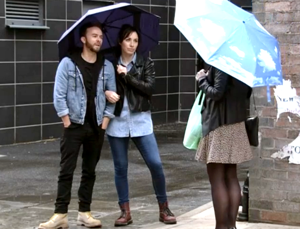 Coronation Street David, Shona and Leanne