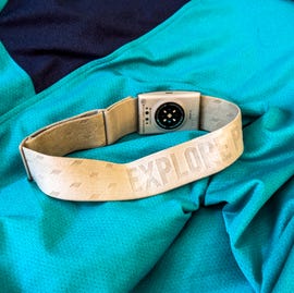 coros heart rate monitor arm band on sportswear coros heart rate monitor arm band on sportswear