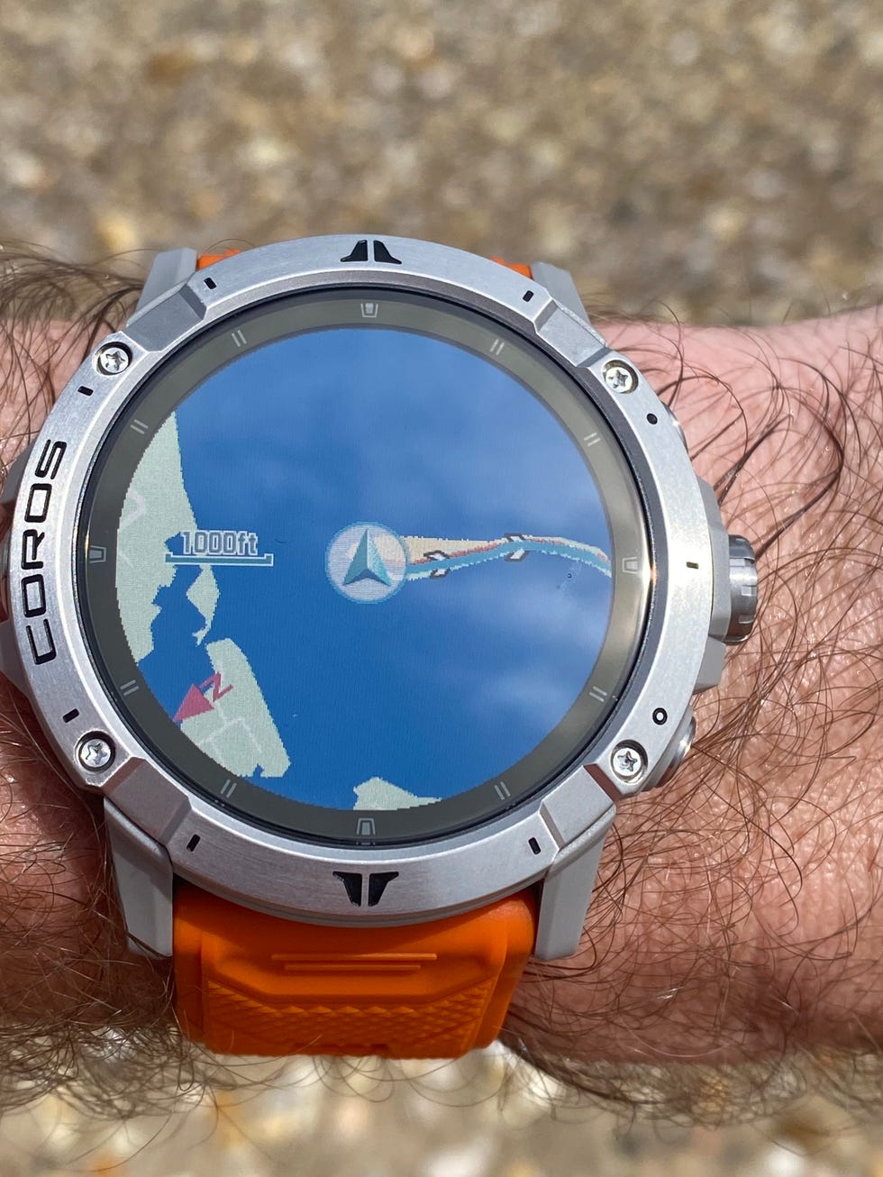 coros gps map watch face