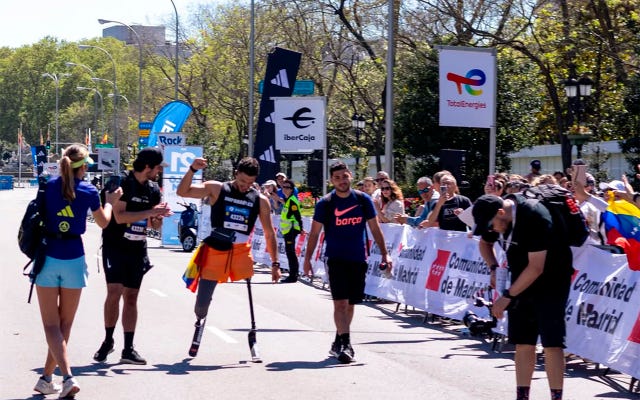 juan pablo dos santos, el corredor amputado del medio maratón de madrid