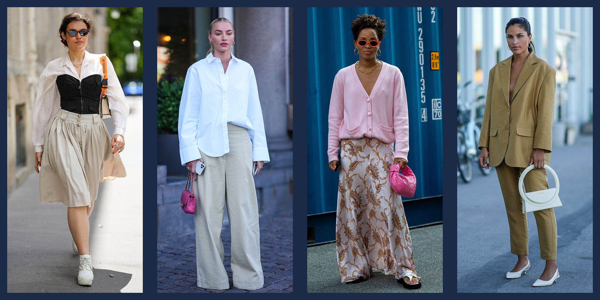 Get the look: bouclé sweater and wide-leg trousers  Wide leg jeans outfit, Wide  leg trousers outfit, Wide pants outfit