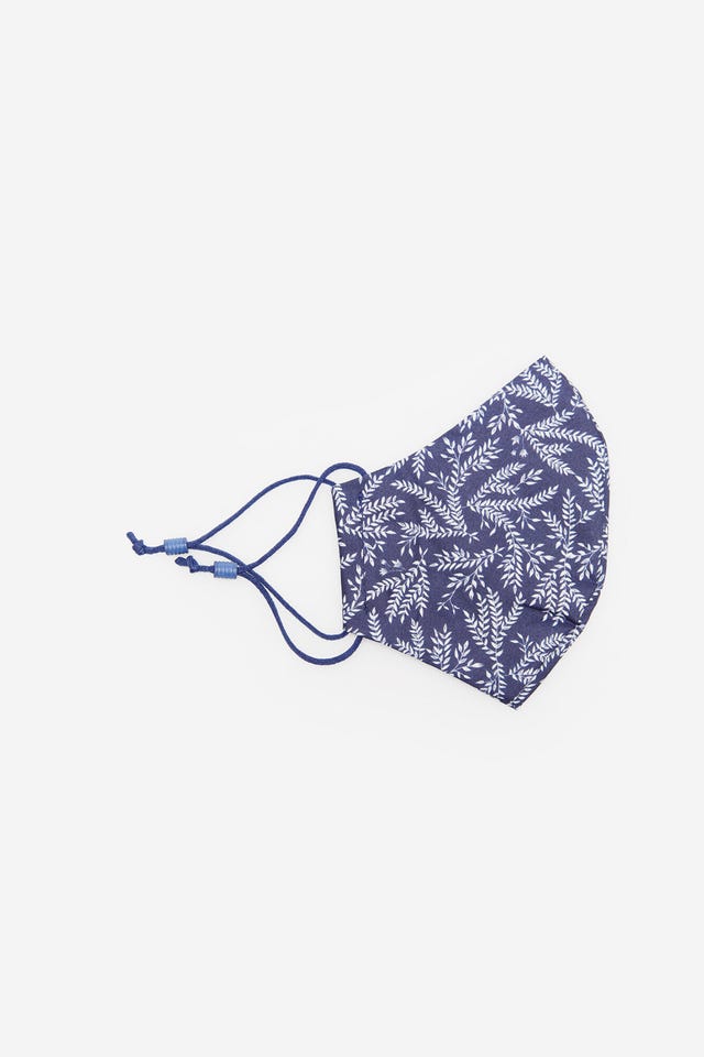 mascarilla reutilizable con estampado de espiga de cortefiel