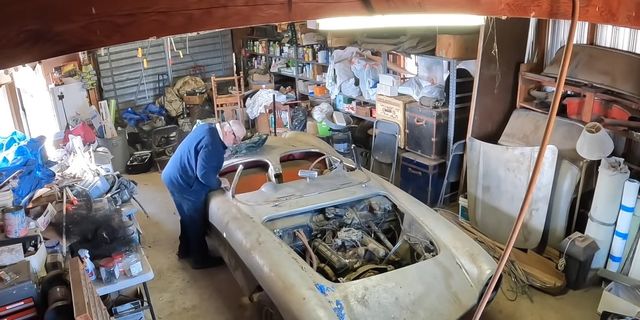 corvette custom show car de 1957 barn find