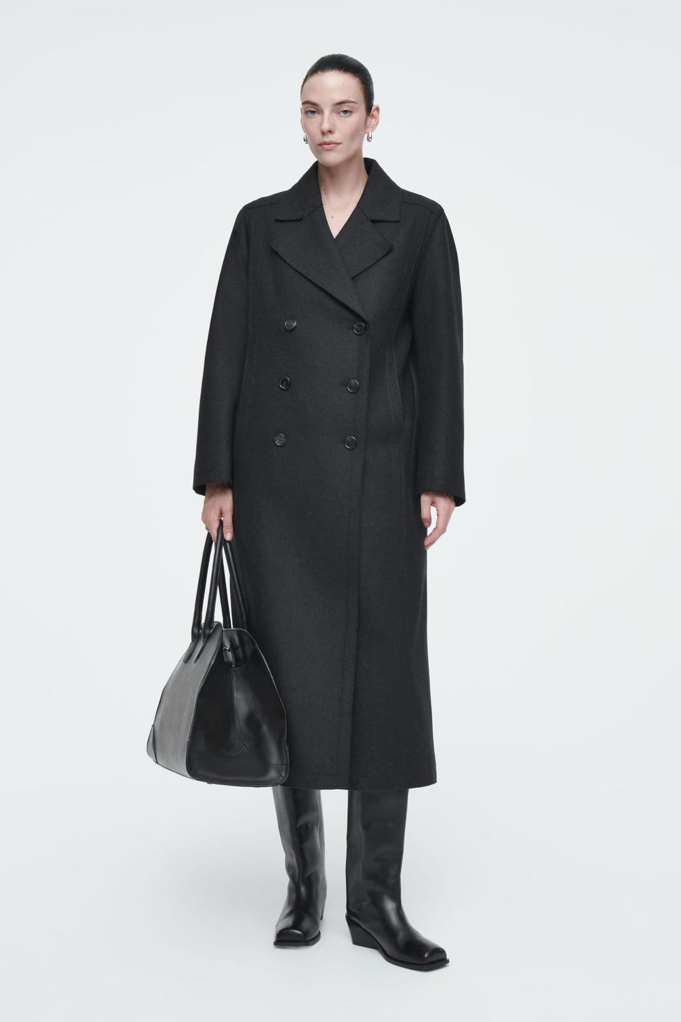 coat guide cos longline wool coat