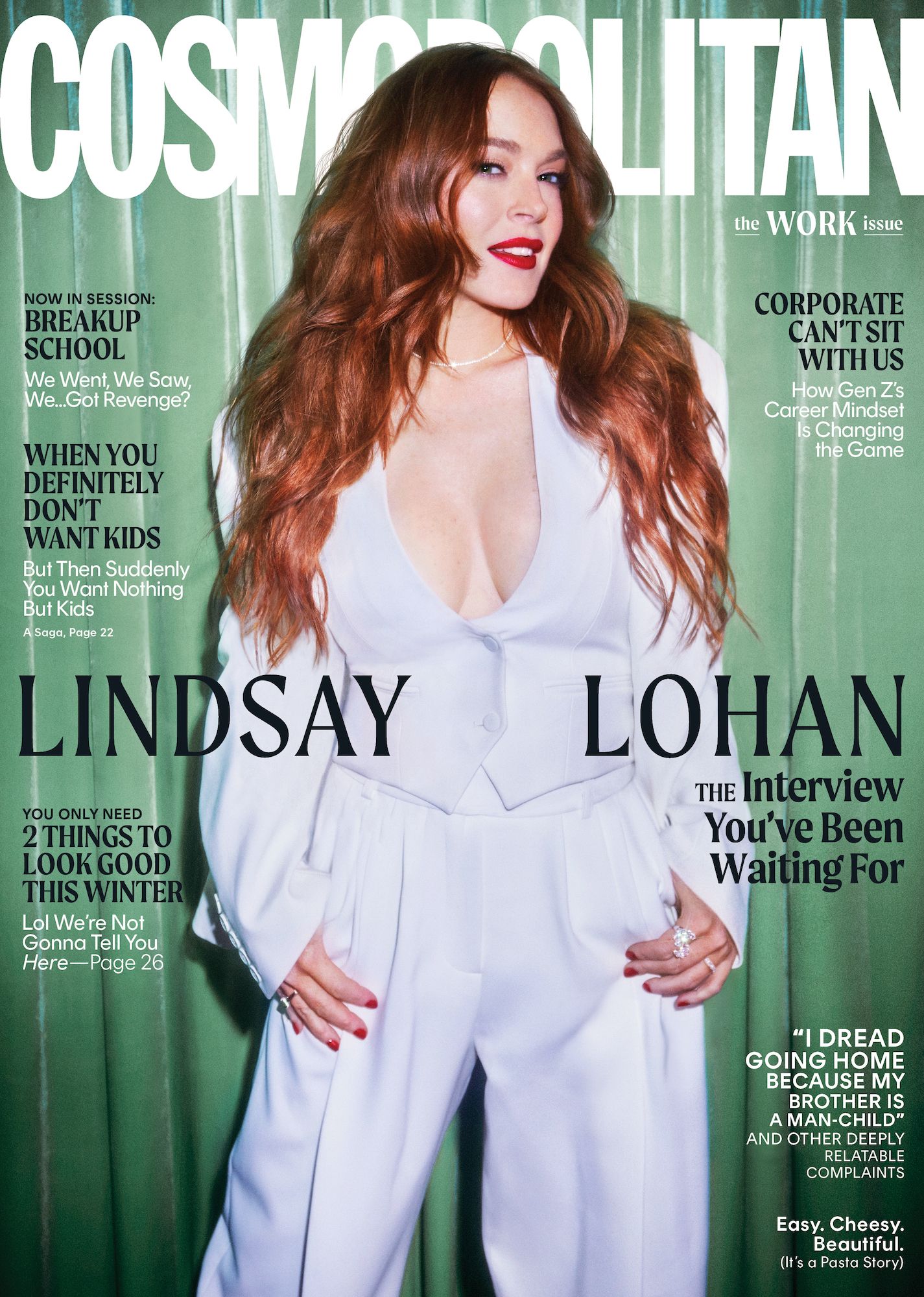 Lindsay Lohan Gets Styled in Cosmos How I Styled — Lindsay Lohan How I Styled Cosmopolitan 2022 picture photo