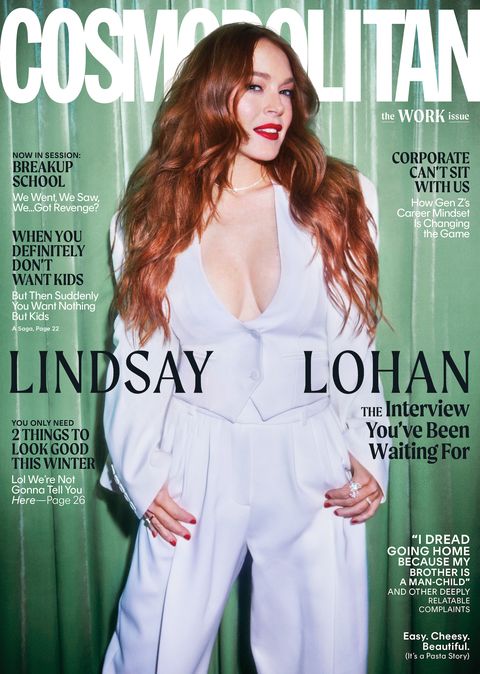 lindsay lohan on the cover of cosmo