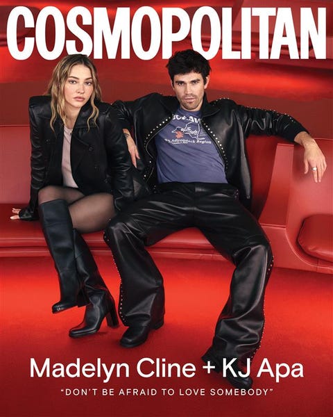 cover of cosmopolitan featuring two celebrities