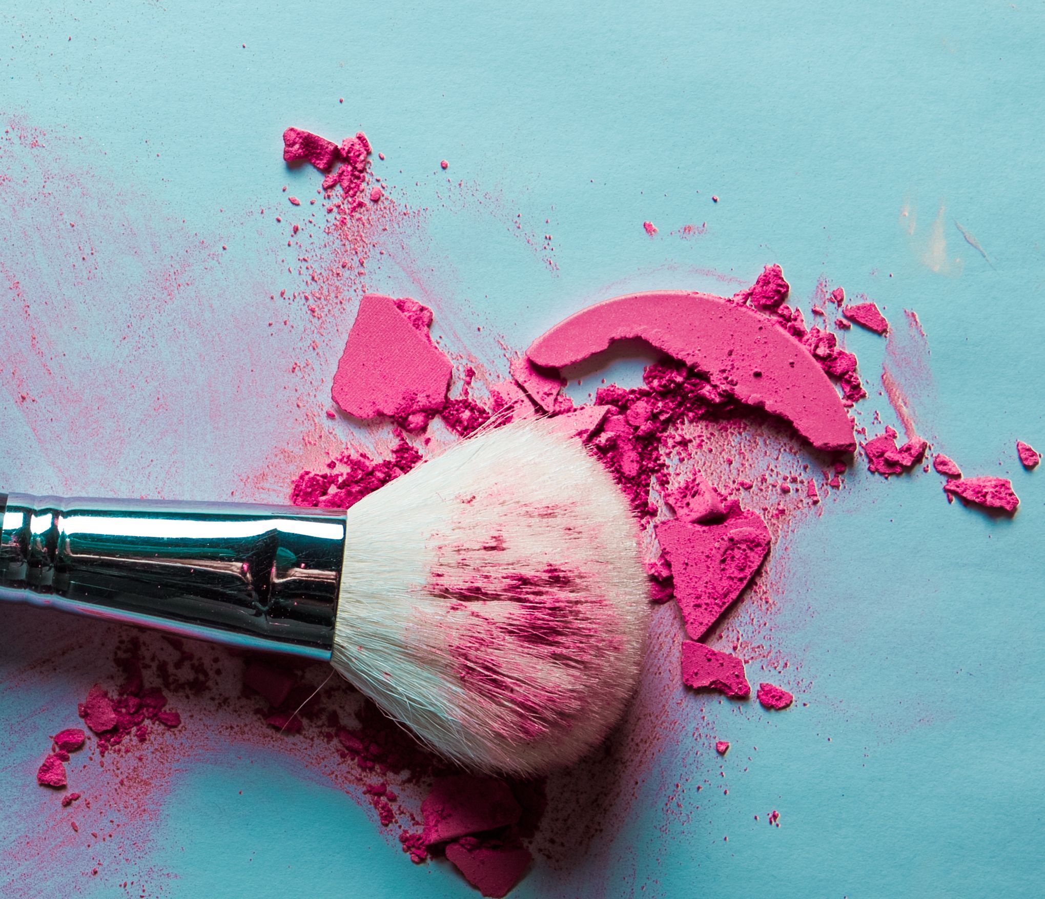 Makeup Brushes With Shampoo And Olive Oil