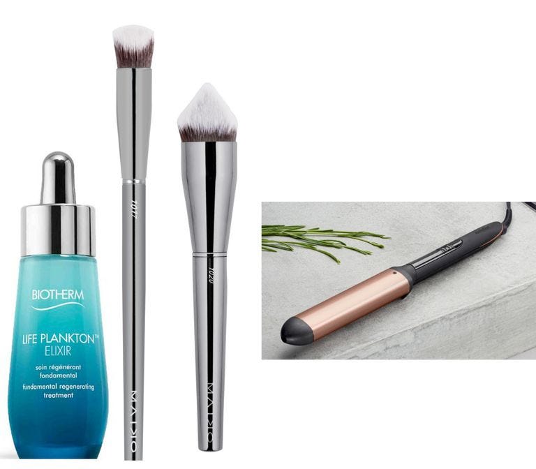 Product, Brown, Liquid, Brush, Lavender, Cosmetics, Musical instrument accessory, Teal, Violet, Makeup brushes, 
