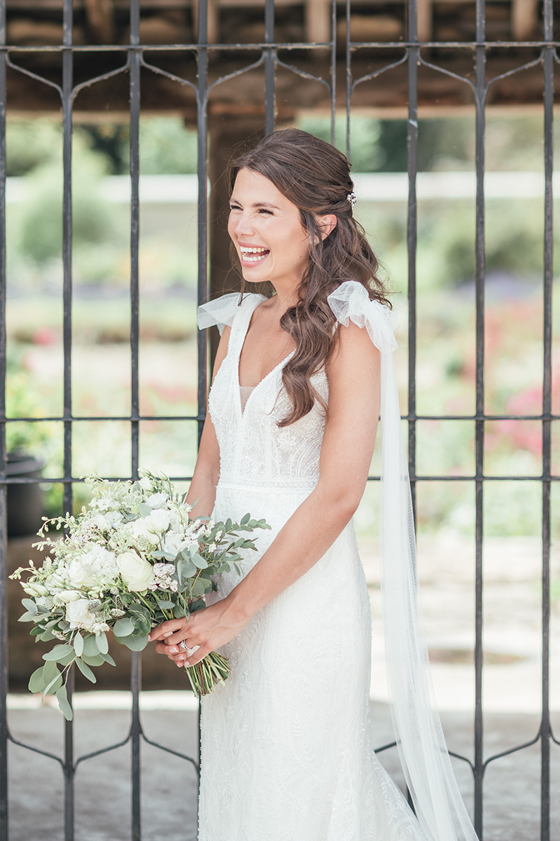 alice in her wedding dress