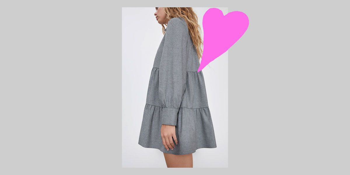 Zara discount vestido camisero