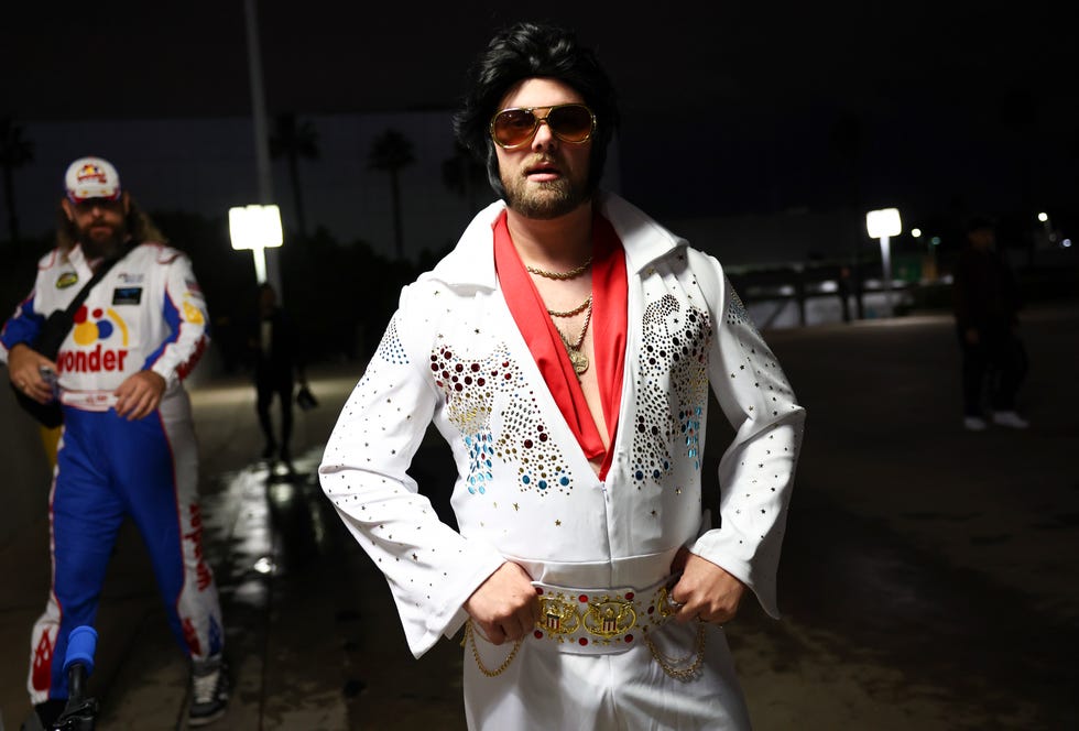 Man dressed as Elvis