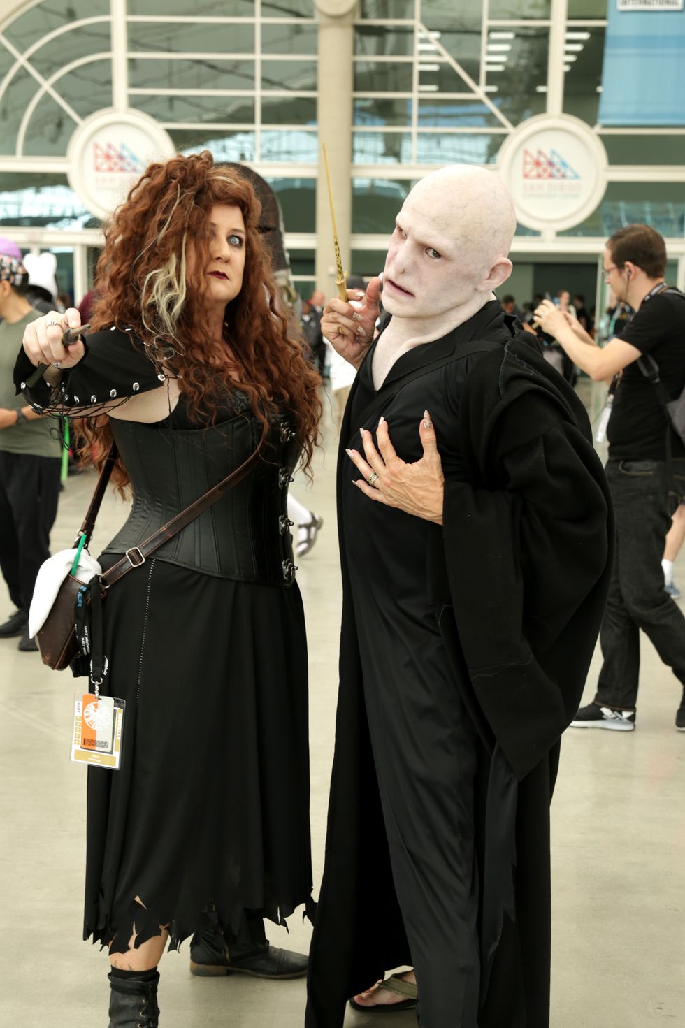 scary halloween costumes bellatrix and voldemort