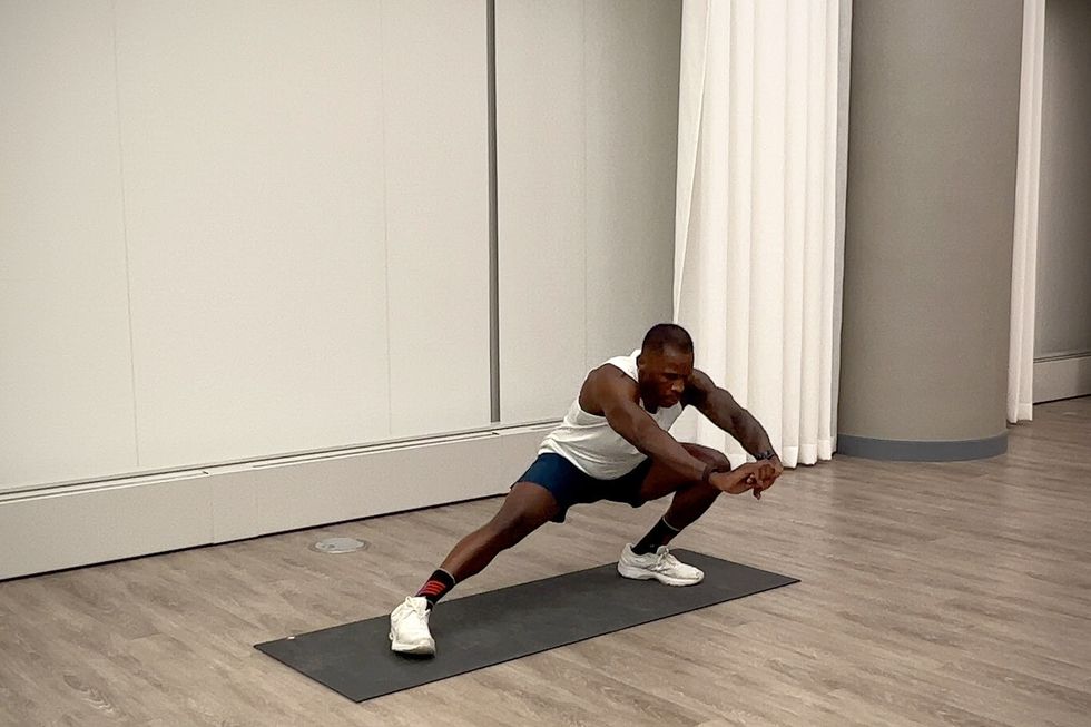 hip mobility exercises, cossack squat