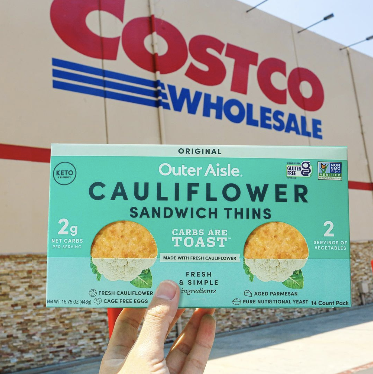 Costco Is Currently Selling Low-Card Cauliflower Sandwich Thins