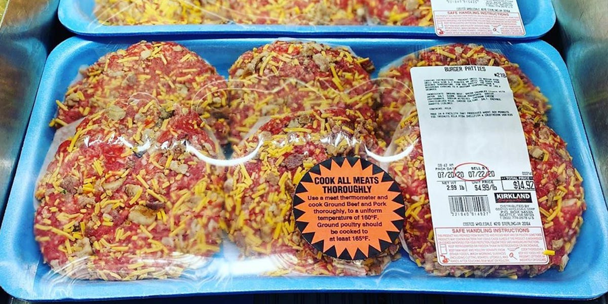 Costco Is Selling Bacon Cheddar Cheese Burgers, So Fire Up the Grill