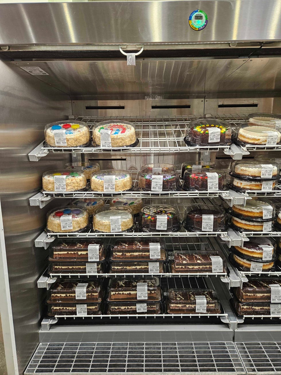 costco cakes on a shelf