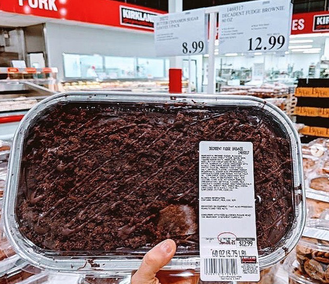 Costco Is Selling A Huge 3 Pound Platter Of Fudge Brownies