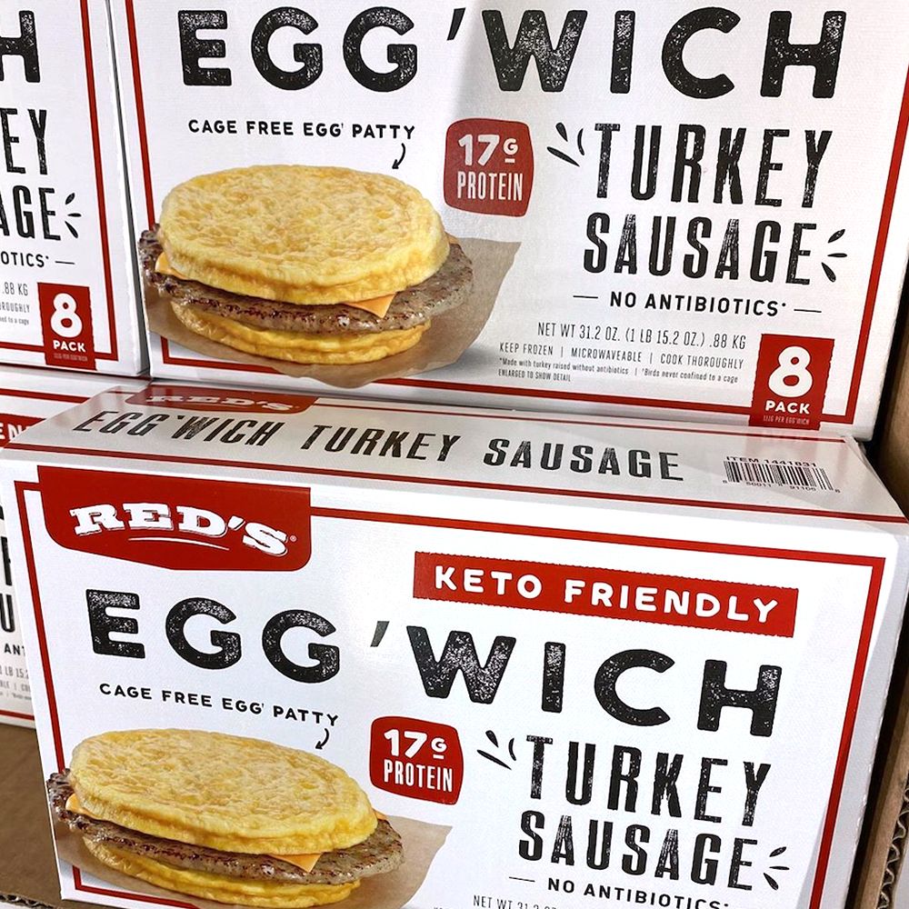 red's all natural breakfast egg sandwiches at costco