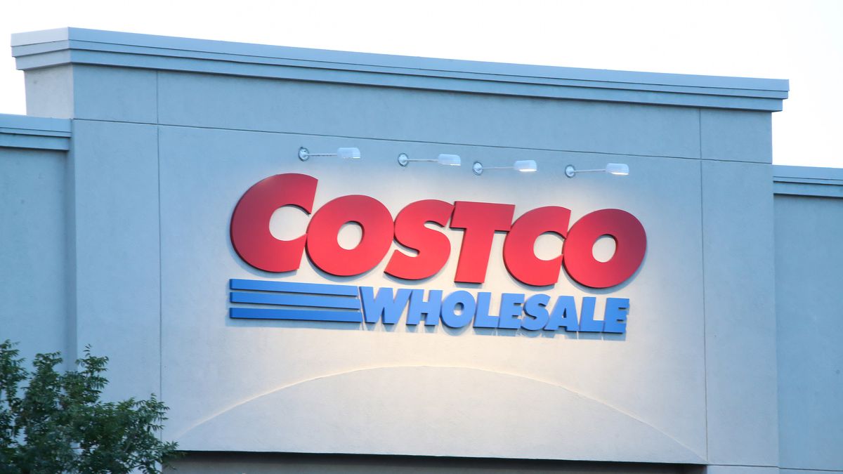 a costco wholesale corporation logo is seen displayed on the